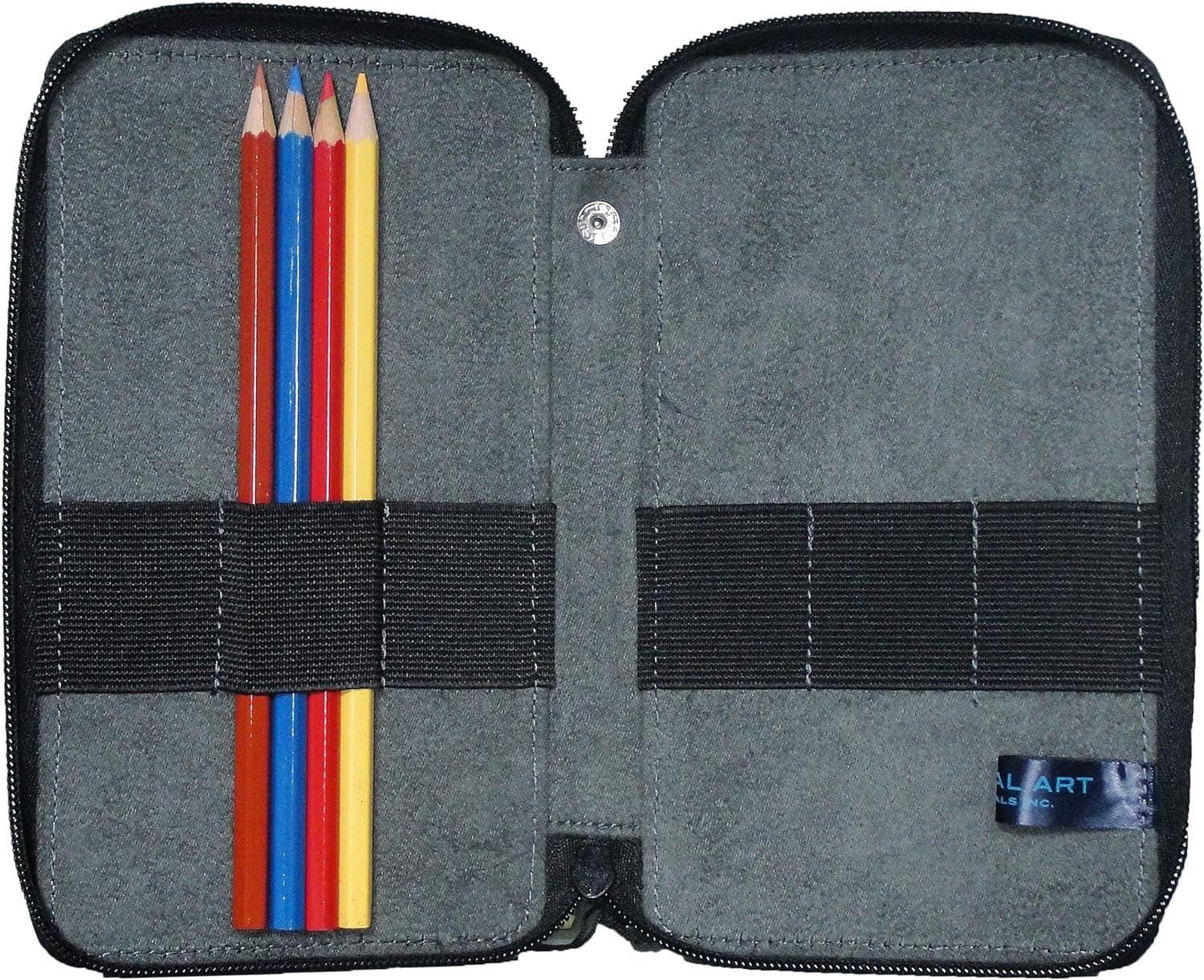 imageSpeedball Art Products 258240 24 Pencil Storage Canvas Pencil Case Steel Blue