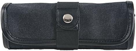 imageSpeedball Art Products 353360 Canvas Pencil Roll Up Olive WBrown Trim Holds 26 PencilsBlack W Black Trim