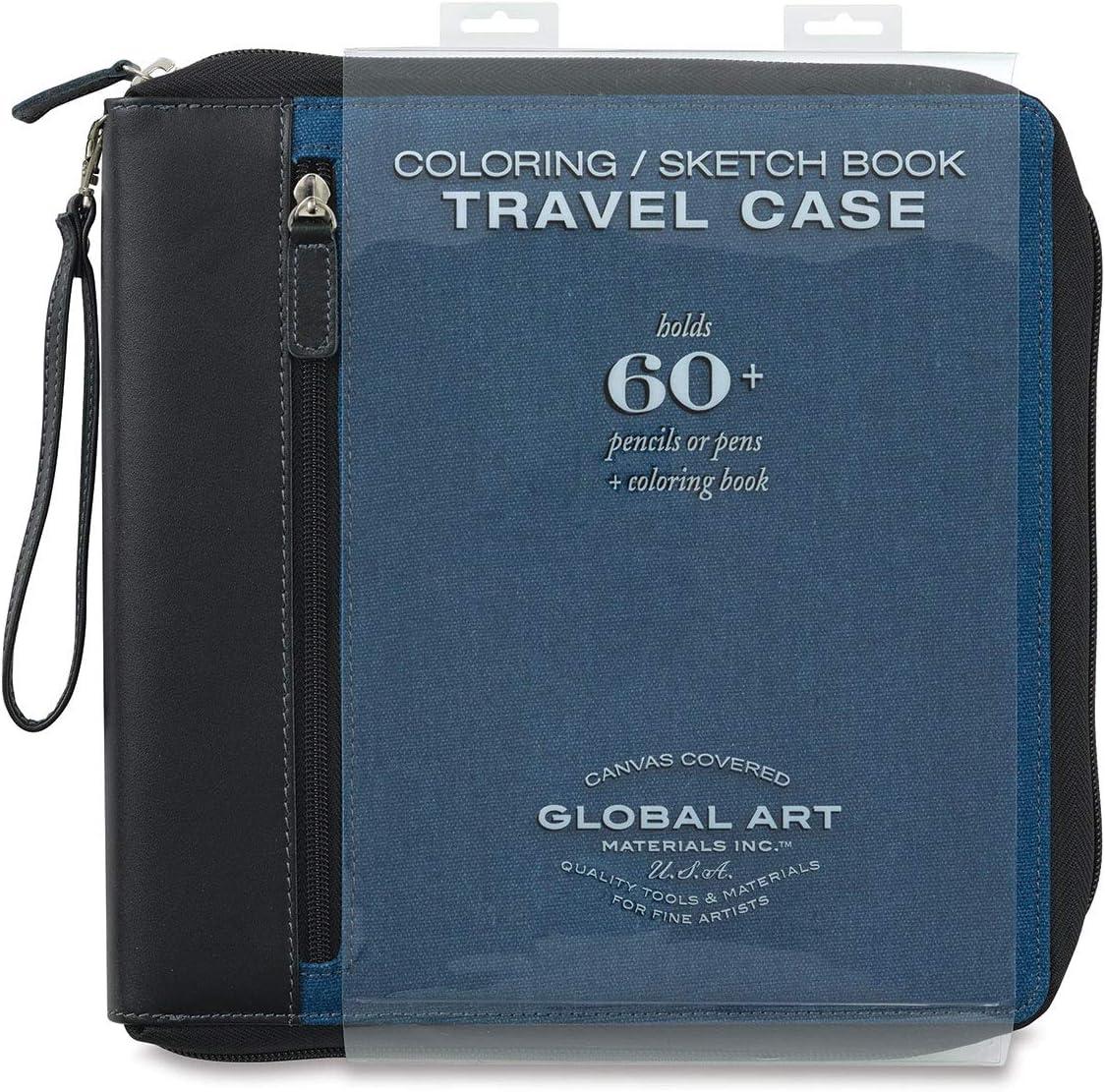 imageSpeedball Art Products Company 753600 Coloring Book Travel Case 934InchBy934Inch Art Pencil Storage Case Medium OliveDenim