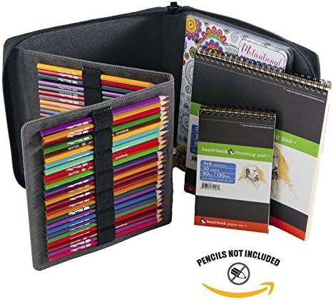 imageSpeedball Art Products Company 753600 Coloring Book Travel Case 934InchBy934Inch Art Pencil Storage Case Medium OliveRose