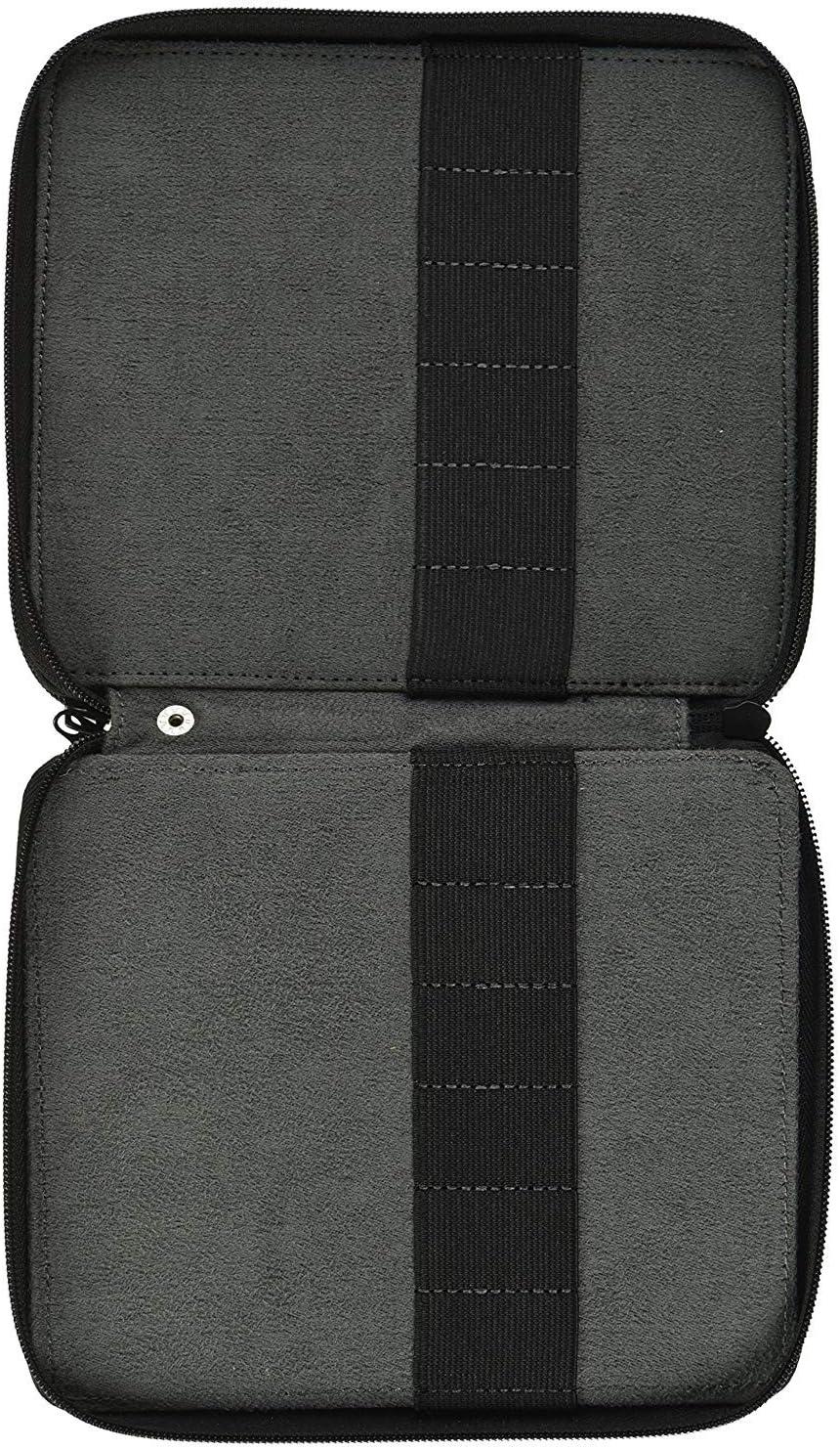 imageSpeedball Art Products Genuine Leather Storage Case for Pencils Markers Pens and Art Supplies Holds Up to 120 Standard Pencils Black120 Pencil Capacity
