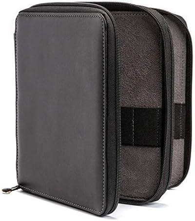 imageSpeedball Art Products Genuine Leather Storage Case for Pencils Markers Pens and Art Supplies Holds Up to 120 Standard Pencils Black72 Pencil Capacity