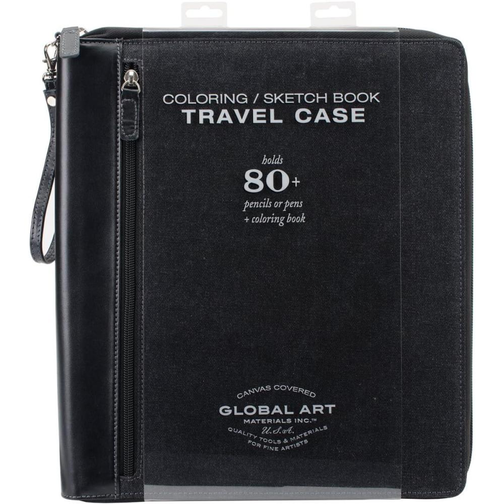imageSpeedball Art Products Company 753600 Coloring Book Travel Case 934InchBy934Inch Art Pencil Storage Case Medium OliveBlack