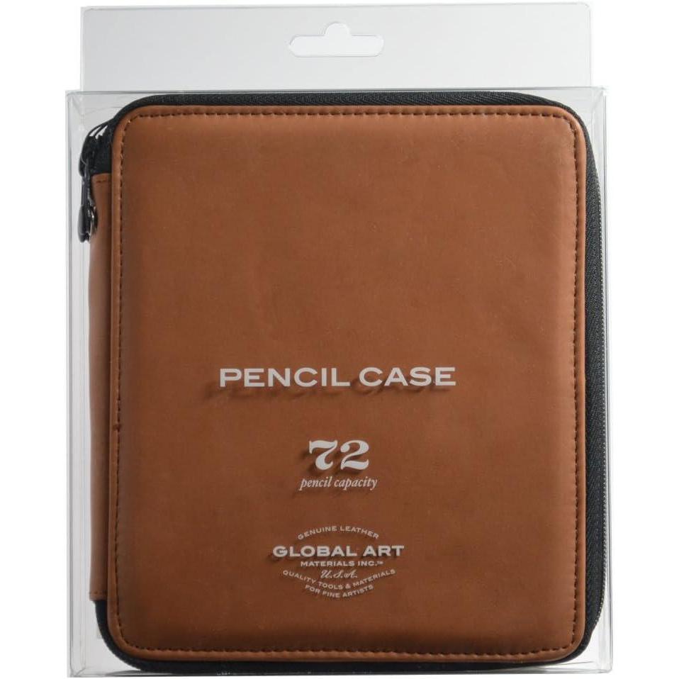 imageSpeedball Art Products Genuine Leather Storage Case for Pencils Markers Pens and Art Supplies Holds Up to 120 Standard Pencils Black1 Count Pack of 1