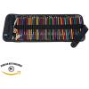 imageSpeedball Art Products 353360 Canvas Pencil Roll Up Olive WBrown Trim Holds 26 PencilsBlack W Black Trim