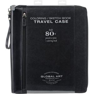imageSpeedball Art Products Company 753600 Coloring Book Travel Case 934InchBy934Inch Art Pencil Storage Case Medium OliveBlack