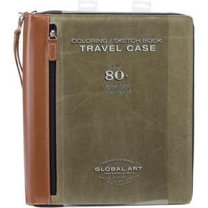 imageSpeedball Art Products Company 753600 Coloring Book Travel Case 934InchBy934Inch Art Pencil Storage Case Medium OliveOlive