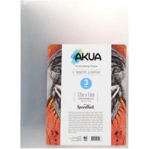 imageAkua Printmaking Plate 12Inch x 16Inche 3Pack Clear