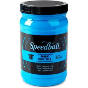imageSpeedball 004695 Fluorescent Screen Printing Ink 32 fl oz Lime GreenBlue