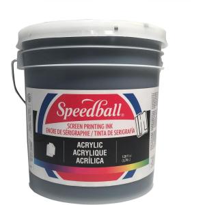 imageSpeedball 004940 Acrylic Screen Printing Ink 128 FL OZ Poster BlackBlack