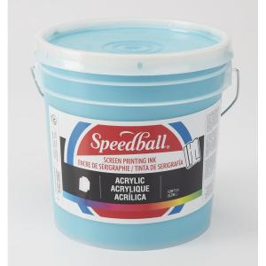 imageSpeedball 004940 Acrylic Screen Printing Ink 128 FL OZ Poster BlackPeacock Blue