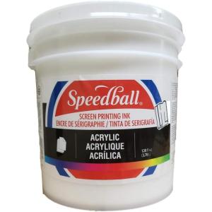imageSpeedball 004940 Acrylic Screen Printing Ink 128 FL OZ Poster BlackWhite
