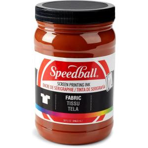 imageSpeedball 4600 Fabric Screen Printing Ink 32 fl oz BlackBrown