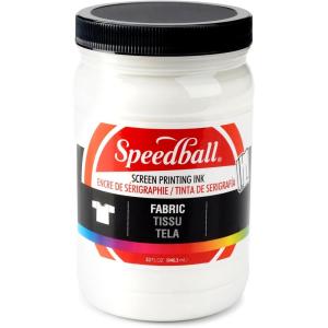 imageSpeedball 4600 Fabric Screen Printing Ink 32 fl oz BlackWhite