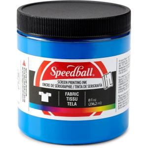 imageSpeedball Fabric Screen Printing Ink 8Ounce Black for TShirt and Silkscreen PrintmakingBlue