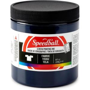 imageSpeedball Fabric Screen Printing Ink 8Ounce Black for TShirt and Silkscreen PrintmakingBlue Denim
