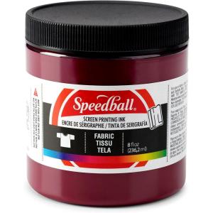 imageSpeedball Fabric Screen Printing Ink 8Ounce Black for TShirt and Silkscreen PrintmakingBurgundy