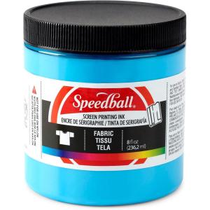 imageSpeedball Fabric Screen Printing Ink 8Ounce Black for TShirt and Silkscreen PrintmakingPeacock Blue