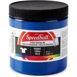 imageSpeedball Fabric Screen Printing Ink 8Ounce Black for TShirt and Silkscreen PrintmakingProcess Cyan