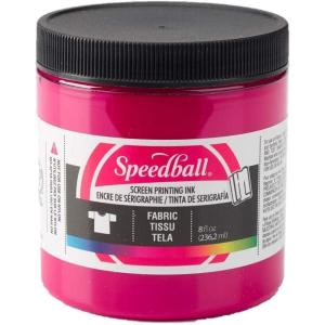 imageSpeedball Fabric Screen Printing Ink 8Ounce Black for TShirt and Silkscreen PrintmakingProcess Magenta