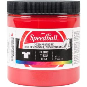 imageSpeedball Fabric Screen Printing Ink 8Ounce Black for TShirt and Silkscreen PrintmakingRed