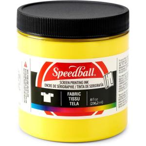 imageSpeedball Fabric Screen Printing Ink 8Ounce Black for TShirt and Silkscreen PrintmakingYellow