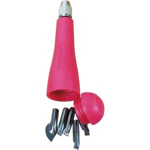 imageSpeedball Linozip Safety Linoleum Cutters  5 Cutter Assortment Pack Perfect for Beginners Includes Lino Handle