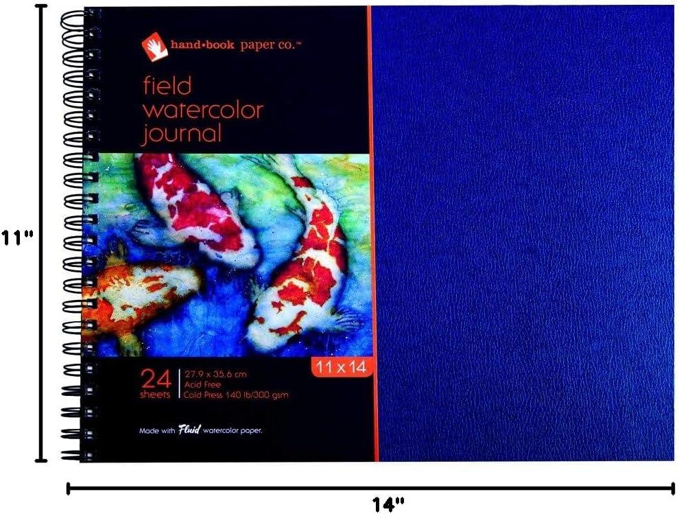 imageSpeedball Art Products 780066 Field Watercolor Paper Hardcover Artist Journal 6 x 6in 24 Sheets11 x 14