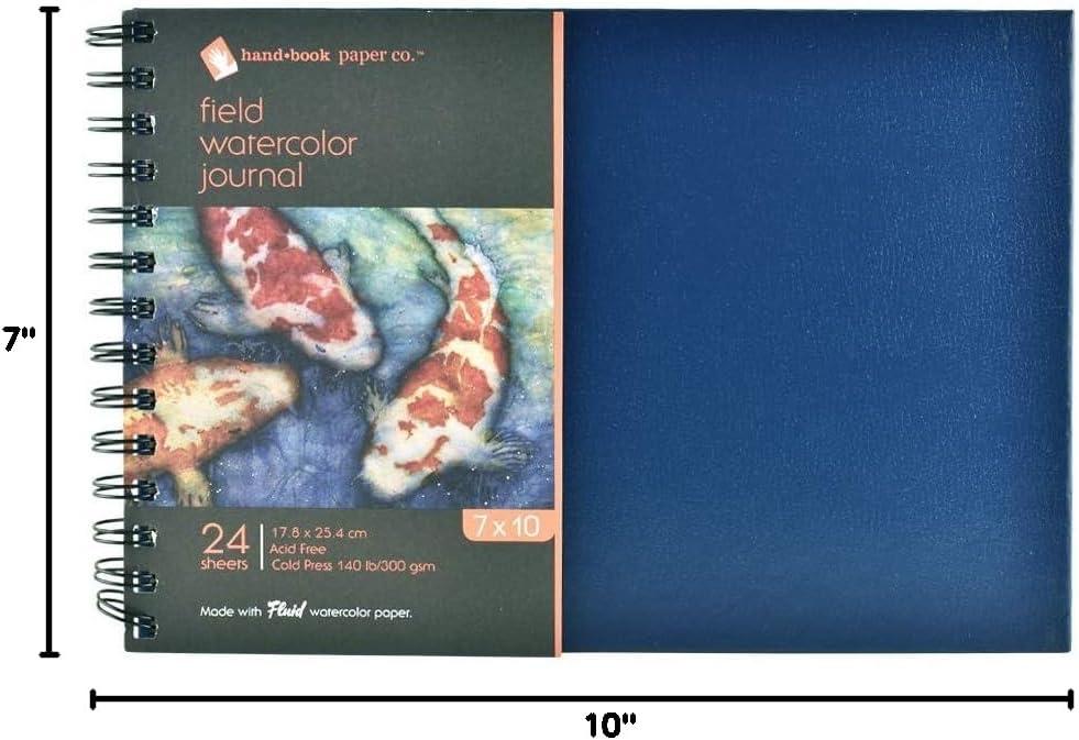 imageSpeedball Art Products 780066 Field Watercolor Paper Hardcover Artist Journal 6 x 6in 24 Sheets7 x 10