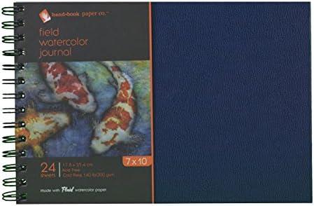 imageSpeedball Art Products 780066 Field Watercolor Paper Hardcover Artist Journal 6 x 6in 24 Sheets7 x 10