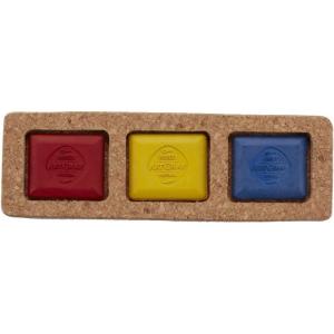 imageArt Graf Artist Water Soluble Tailors Chalk Set of 3 Rich ampamp Intense Cork Box Primary Color 3 Pc Set