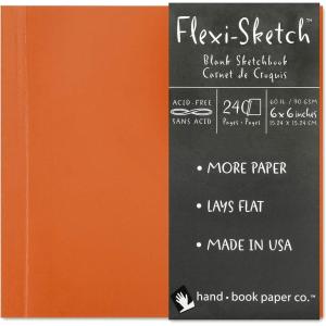 imageFlexi Sketch Blank Artist Journal 4 x 6 Pear 120 Sheets6x9