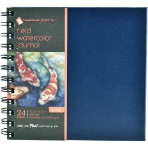 imageSpeedball Art Products 780066 Field Watercolor Paper Hardcover Artist Journal 6 x 6in 24 Sheets6 x 6