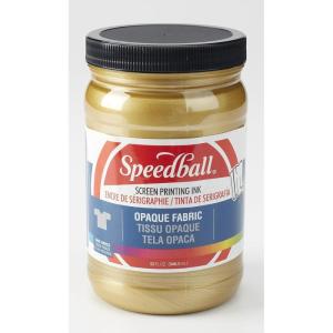 imageSpeedball 004828 Opaque Fabric Screen Printing Ink 32 fl oz GoldGold