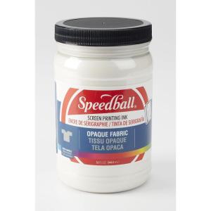 imageSpeedball 004828 Opaque Fabric Screen Printing Ink 32 fl oz GoldPearly White