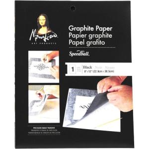 imageSpeedball Mona Lisa 9Inchby12Inch Graphite Paper Black
