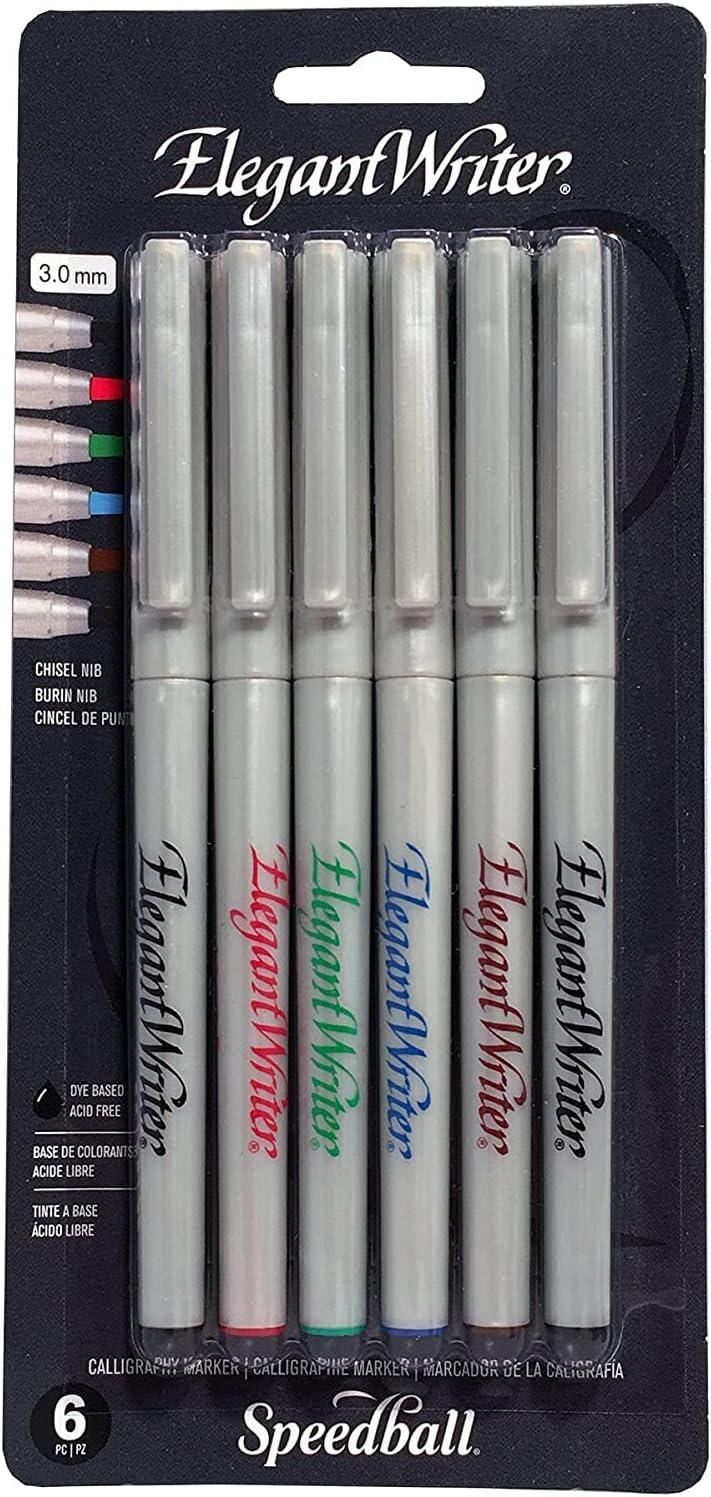 imageSpeedball Art Products Elegant Writer Calligraphy Marker Set 12 Pack 13mm 2821Assorted
