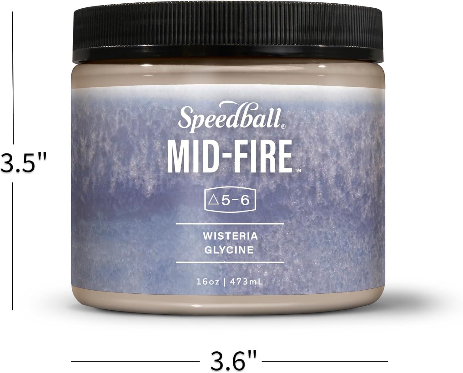 imageSpeedball MidFire Glaze 4Ounce Sample Set Assorted Colors 12 4Ounce Jars for Pottery and Ceramics16oz Studio Set 12Colors