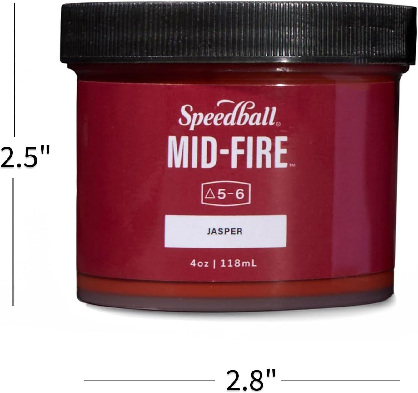 imageSpeedball MidFire Glaze 4Ounce Sample Set Assorted Colors 12 4Ounce Jars for Pottery and Ceramics4oz Sample Set 12Colors