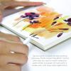 imageFluid 100 Watercolor Paper Block 9 x 12 inches 15 Sheets 140 lb 300 GSM 100 Cotton Cold Press Pad for Artist Painting and Wet Media16 x 20 BLOCK
