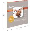 imageFluid 100 Watercolor Paper Block 9 x 12 inches 15 Sheets 140 lb 300 GSM 100 Cotton Cold Press Pad for Artist Painting and Wet Media8 x 8 140 lb