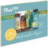 imageFluid 100 Watercolor Paper Block 9 x 12 inches 15 Sheets 140 lb 300 GSM 100 Cotton Hot Press Pad for Artist Painting and Wet MediaBlock 140 lb
