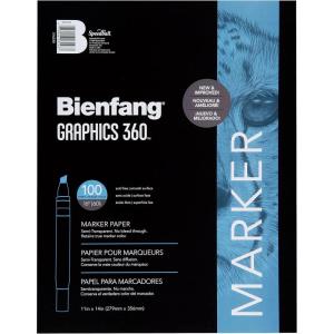 imageBienfang Graphics 360 Marker Paper Pad 9Inch by 12Inch 100 Sheets11 by 14Inch  100 Sheets