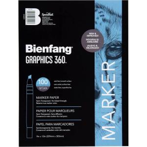 imageBienfang Graphics 360 Marker Paper Pad 9Inch by 12Inch 100 Sheets12 by 9Inch  100 Sheets