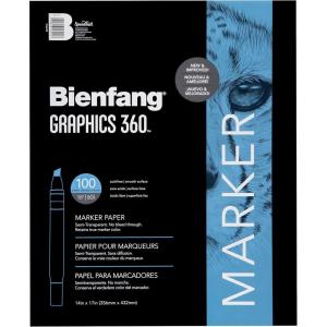 imageBienfang Graphics 360 Marker Paper Pad 9Inch by 12Inch 100 Sheets14 by 17Inch  100 Sheets