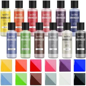 imageSpeedball 001085 Underglaze Sampler Pack 12 Pack 2 oz Multicolor