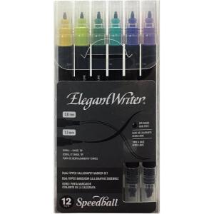 imageSpeedball Art Products Elegant Writer Calligraphy Marker Set 12 Pack 13mm 2821Assorted