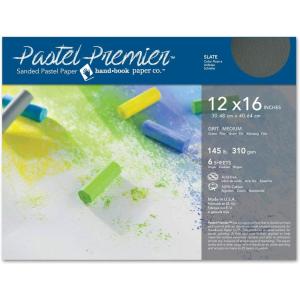 imageSpeedball Art Products Premier Sanded Pastel Paper 9 x 12 Italian Clay 8 Sheets 513028Slate