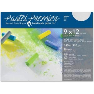 imageSpeedball Art Products Premier Sanded Pastel Paper 9 x 12 Italian Clay 8 Sheets 513028White Fine Grit