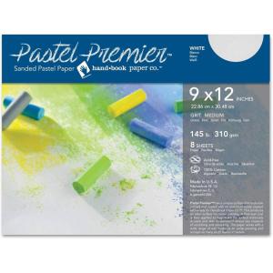imageSpeedball Art Products Premier Sanded Pastel Paper 9 x 12 Italian Clay 8 Sheets 513028White Medium Grit
